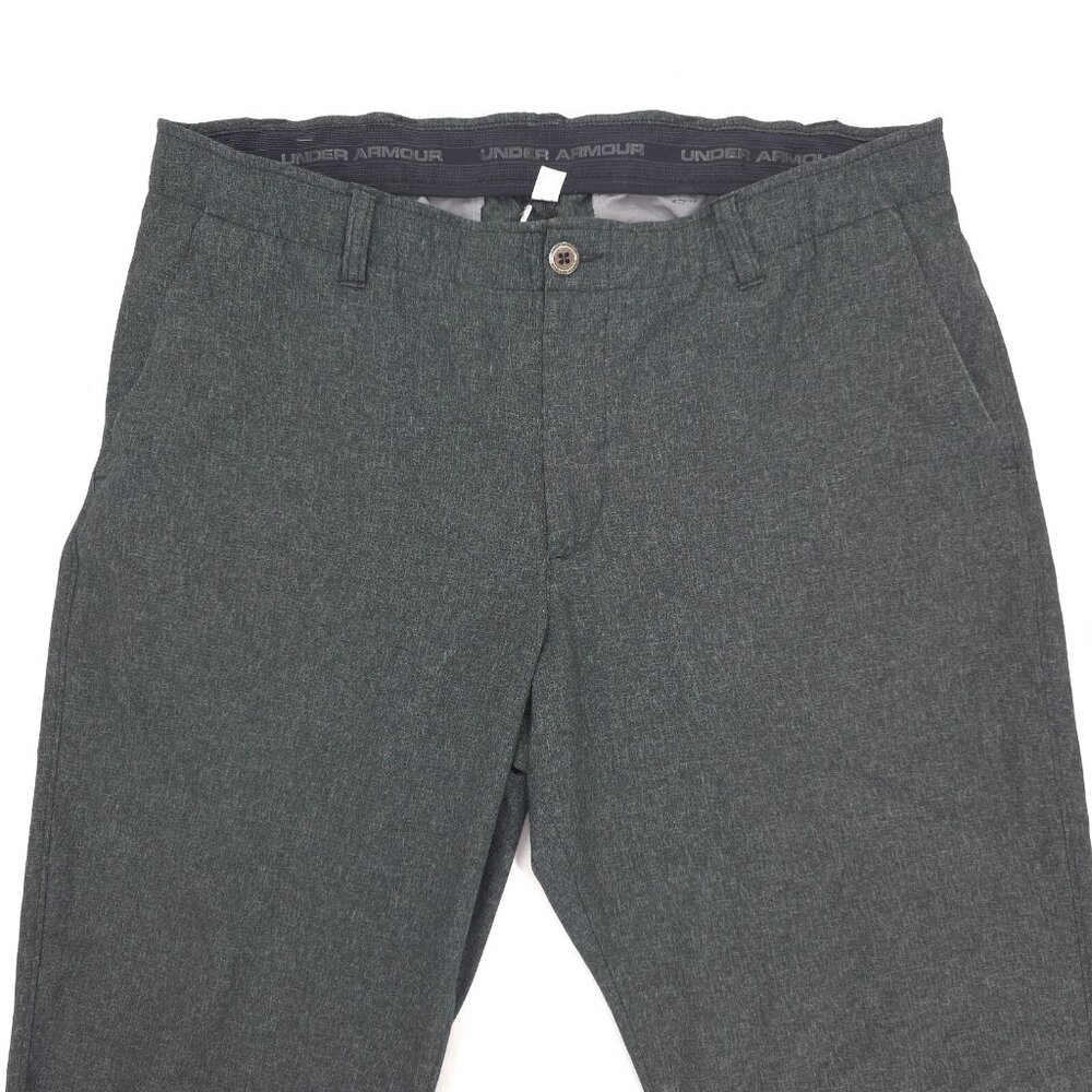 Under Armour Golf Pants Mens 40x30 Gray Vented Showdown Performance Stretch - Picture 2 of 12